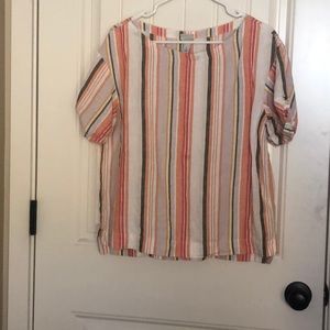 Striped Short Sleeved Top